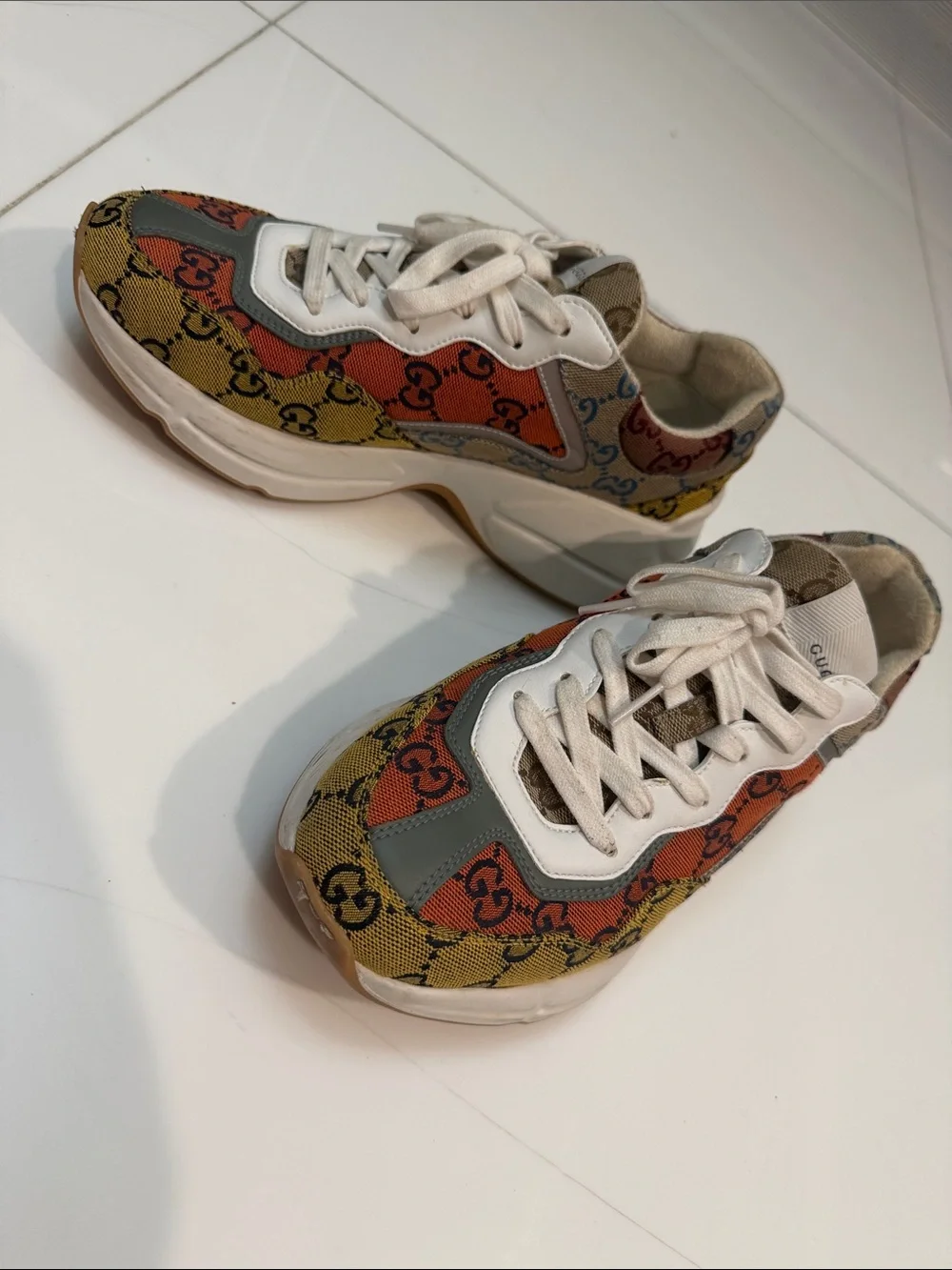 Gucci Rhyton Multicolor GG Sneaker 6.5 men’s